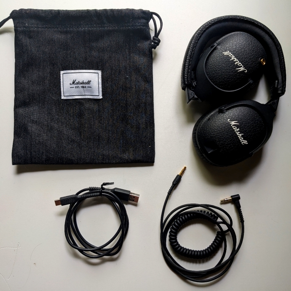 Marshall's Monitor II A.N.C. (Active Noise Canceling) Headphones and Case